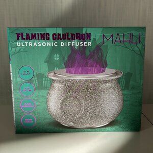 🕷️👻Tik tok Mahli Flaming glitter Purple Cauldron Aroma Diffuser2024 ☠️🕸️